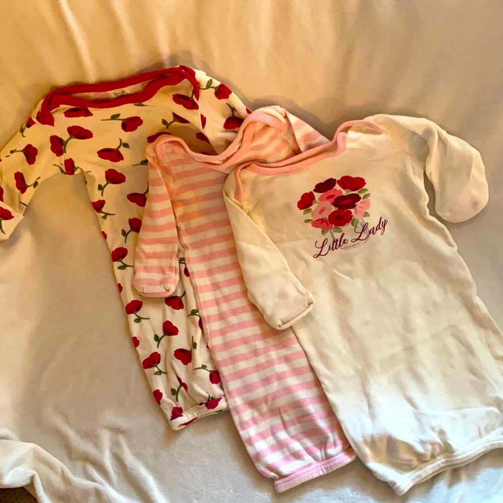 0-6 month Organic Gowns
